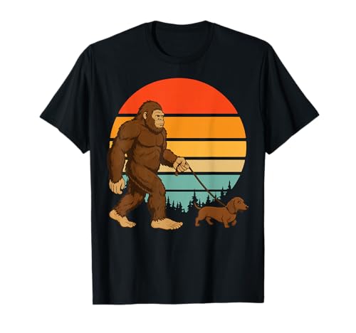 Pie Grande Perro Salchicha Camiseta