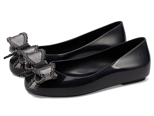 mini melissa Girl's Sweet Love INF (Little Kid/Big Kid) Black/Dark Grey 11 Little Kid M