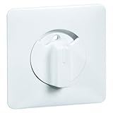 für Rolladen-Drehtaster Peha 00133211 Standart Zentralplatte mit Knebel, für Rolladen-Drehtaster, 3-Studen Schalter und Zeitschaltuhren, reinweiß