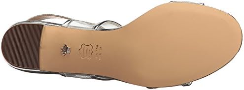 NINA Ganice - Women's Mesh Block Low-Heel Hook & Loop Dressy Sandal Shoes - Silver M075 | Image 3