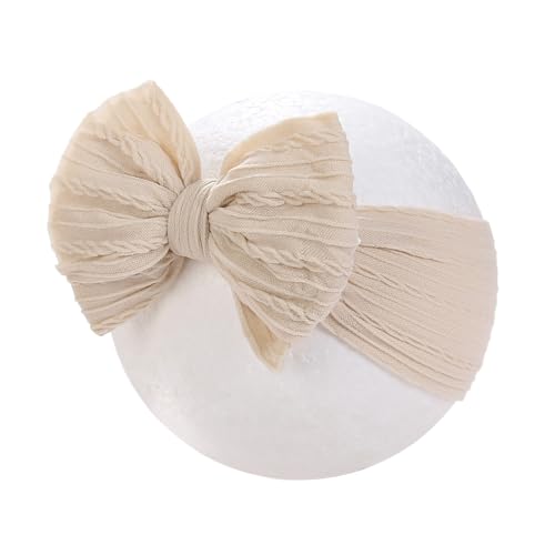 KIDOCHEESE Baby Headbands Super Stretchy Hair Bows Soft Nylon Hairbands Handmade Hair Accessories for Newborn Infant Toddlers3