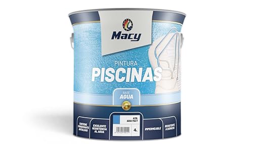 Macy Pintura Piscinas al Agua Color Azul, 4 L