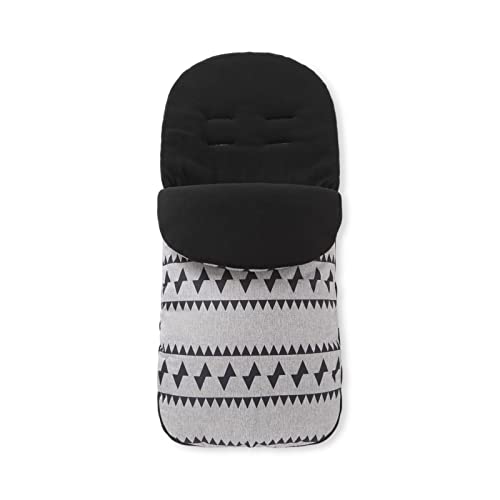 SONARIN Universal Saco Silla Paseo,Saco Carrito Bebe Invierno Impermeable Cálido Sacos de Abrigo para Carritos con Forro Polar Saco de Dormir para Cochecito Asiento de Coche(Triángulo)