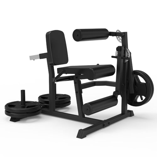 Leg Extension and Curl Machine, Heavy Duty 580lbs Capacity Leg Extension Machine with 24-Position Adjustable & 2 Load-Bearing Storage Rod, Home Gym Weight Machine, 40.9″ L X 39.8″ W X 37.6″ H