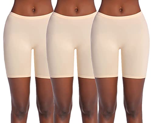 Image of Ekouaer Boyshort Panties Women's Soft Underwear Briefs Invisible Hipster 3 Pack Or 4 Pack Seamless Boxer Brief Panties S-XXL