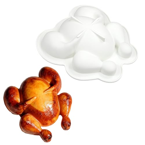 mostsom Turkey Shape Silicone Non-Stick Baking Mold for Chocolate Mousse Cake Dessert Jelly Pudding (A_Turkey)