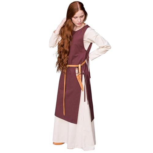 Burgschneider - Überkleid Haithabu - Braun (XL, für Damen & Herren, Baumwolle) Historisch - Early Medieval, Viking Burgschneider - Überkleid Haithabu - Braun (XL, für Damen & Herren, Baumwolle) Historisch - Early Medieval, Viking