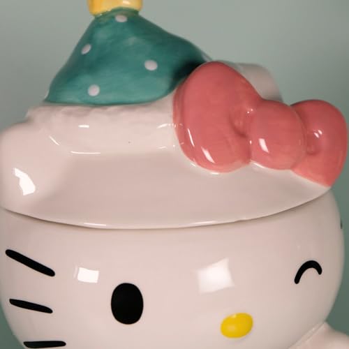 Tarro de galletas Hello Kitty para decorar la cocina con dulces de Navidad 8