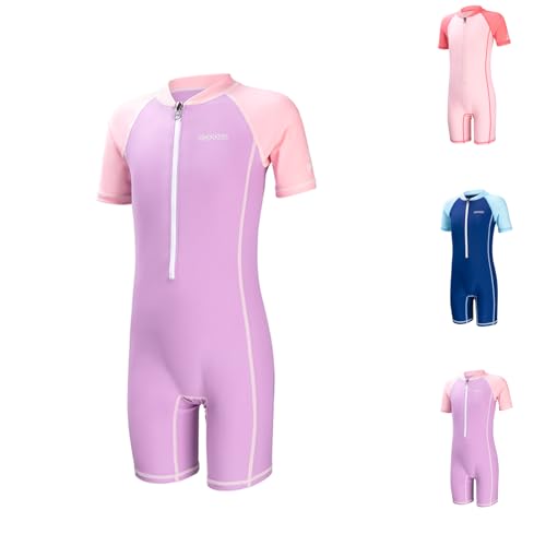 COPOZZ-Kids-Diving-SkinBoys-Girls-Toddlers-05mm-Thin-Shorty-Wetsuit-Rash-Guard-Front-Zipper-UPF50-Swimsuits-for-Diving