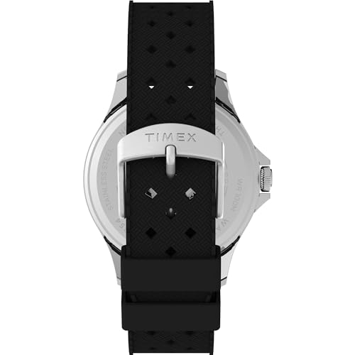 TIMEX Leather Men Blue Analog Dial Watch- Tw2U55700Uj, Bandcolor-Black - Image 3