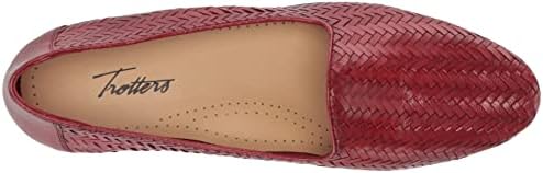 Trotters Women's Flats, Red Leather, 10 Wide | Image 4