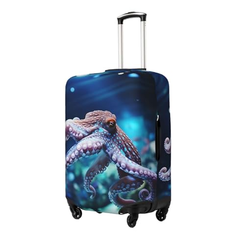 Fish and Octopus Print Luggage Cover Suitcase Protector Anti-scratch Fits 18-32 Inch Trolley Case2