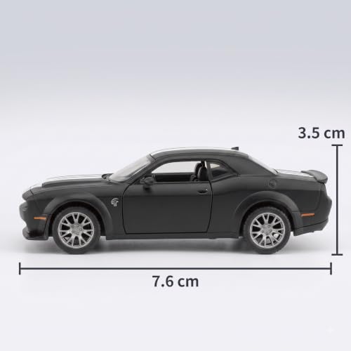 Image of Wizplex CCA Officially Licensed Dodge Challenger SRT Jailbreak 2022 1:64 Die Cast Metal Car - Collectible Alloy Muscle Coupe with Openable Doors, Free-Rolling Wheels, Showpiece for Kids 3+