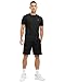 BGOWATU Men's Rash Guard Swim Shirts Short Sleeve UPF 50+ Sun Shirts Quick Dry Fishing Athletic Outdoor T-Shirt Black Size L