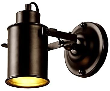 Lámpara de inversión rústica industrial con aplique de pared vintage de metal