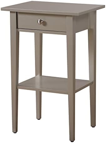 Glory Furniture Dalton , Silver Champagne Nightstand, SIDE TABLE, 28" H x 14" W x 18" D,