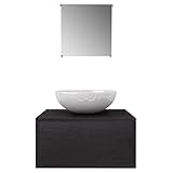 Este conjunto completo, que consta de 1 mueble de pared para lavabo, 1 espejo y 1 lavabo, será una gran adición a su cuarto de baño, optimizando su espacio sin comprometer el estilo.