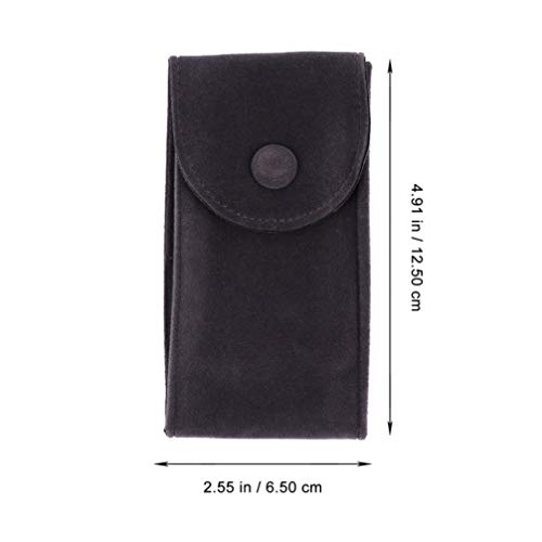 ULTECHNOVO 2Pcs Assistir Relógio Organizador Saco Caso De Armazenamento Portátil Cinza Escuro