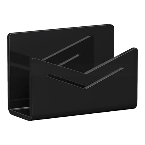 Organizador de correo para escritorio, organizador de cartas de acrílico para oficina, estante de almacenamiento de archivos, clasificador de postales para documentos, recibos de papel, cuadernos