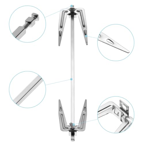 Image of DOITOOL Stainles Steel Air Fryer Fork, Air Fryer Accessories Replacement Parts, Roast Chicken Fork Fish Meat Grilling for BBQ Home Kitchen Outdoor, 9.8 inchL x 1.9 inchW