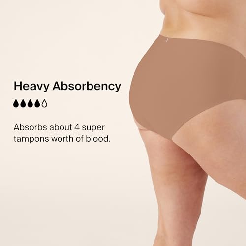 Image of KNIX Women Leakproof Period Underwear Boyshort - Heavy Flow Protection, Absorbs 4-7 Super Tampons