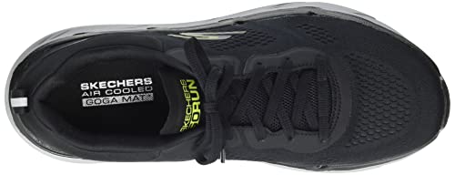 Image of Skechers Max Cushioning Premier - Perspective, Black /Lime, 7.5
