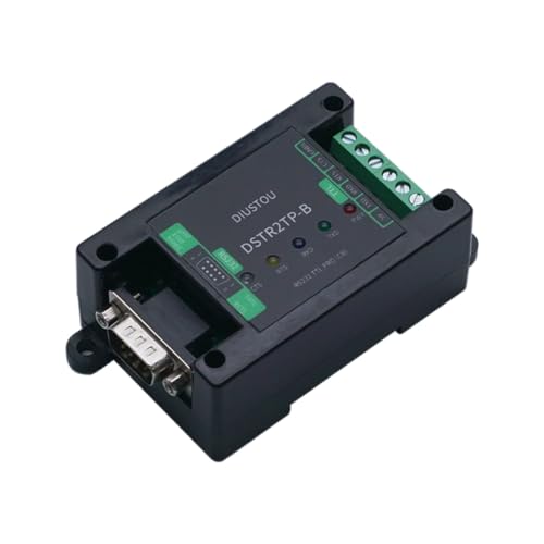 Module RS232 vers TTL avec isolation OPTO et boîtier ABS sur rail DIN