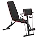 clinmday Adjustable Weight Benches Multi-Function Workout Benches for Home Gym, Workout Benches, Foldable Incline Decline Flat Exercise Benches for Full Body Strength Training Load 600LBS Red Black