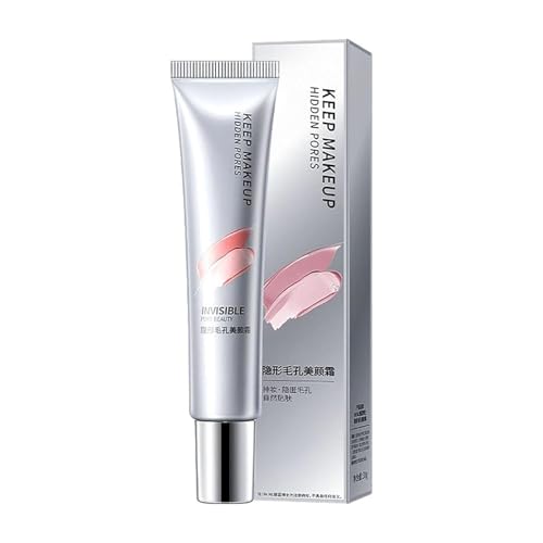 Crema de belleza invisible de poros invisible, crema de maquillaje suma para iluminar la crema invisible poros para los poros retráctiles, apriete la piel, para una piel de vidrio (1pc)