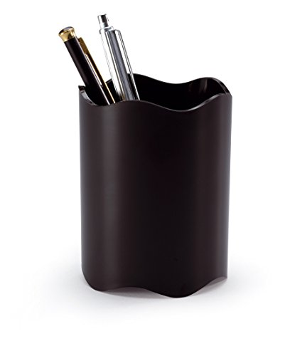 Durable 1701235060 Porta Penne Trend, Ottimale per Penne, Forbici, Diametro 80 mm, Altezza 102 mm, Nero