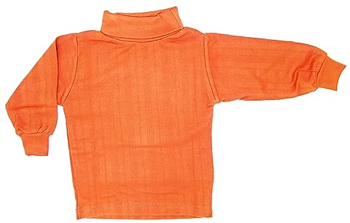 Image of Tangy Kids New Born Infant Baby Boys and Baby Girls Full Sleeves Turtle High Neck Skiwi in Plain Solid Color