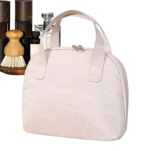 Bolsa de aseo para viaje con asas y organizador de cuidado facial