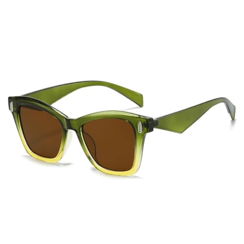 Lunettes de soleil œil de chat en finition rétro haut de gamme à rivets et verres UV400