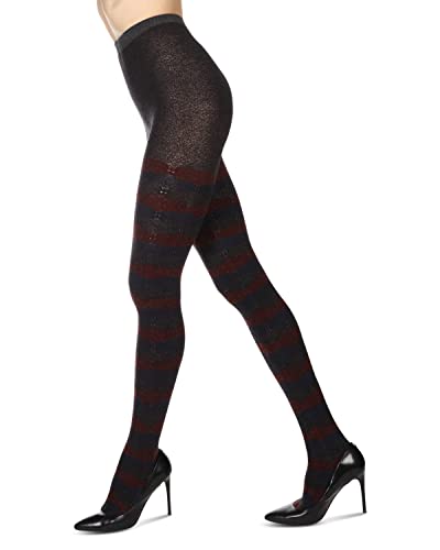 Women's Zig Zag Band Cotton Blend Warm Sweater Tights3