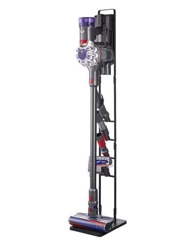 VEVOR Support d'aspirateur, pour Dyson V6 V7 V8 V10 V11 V15, Porte-aspirateur Stable avec 4 Crochets pour aspirateurs verticaux sans Fil Dyson DC30 DC31 DC34...
