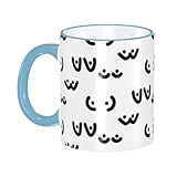 女性の胸のおっぱい マグカップ コーヒーカップ Sky Blue 陶器 朝食カップ ティーカップ 耐熱マグ 保温 耐冷 おしゃれ 大きい ミルクコップ 330ml 雑貨 家庭用 プリント贈り物