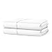Beckham Hotel Collection Luxury Flat Sheet (2-Pack) - Luxurious Soft-Brushed Microfiber, Hypoallergenic and Stain Resistant - Queen - White