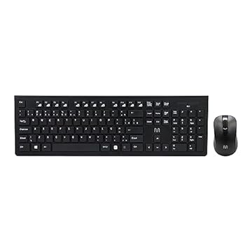 Kit Teclado e Mouse Sem Fio Conforto Multimídia Conexão Usb 1200dpi Teclas Chocolate Preto Multi - TC212