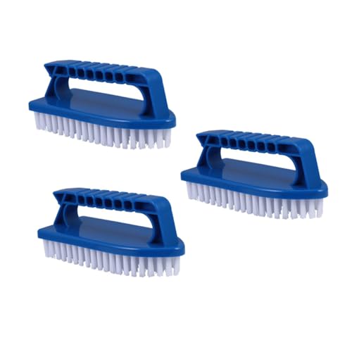 BEBEMOKO 3-Piece Set Utility Brush Multi-Purpose Pool Scrub Brush Heavy-Duty for In-ground Pool Walls Tiles