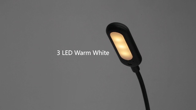 Image of VAVOFO Clip On Book Light for Bed Kids, 7 LED Reading Light with 9-Level Warm Cool White Daylight, Eye Care Lamp with Power Indicator for Bookworms (White)