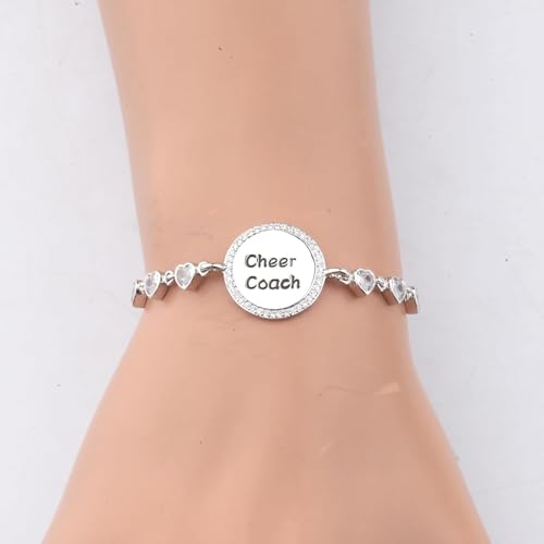 Image of BEKECH Cheerleader Coaches Cheer Coach Bracelet Jewelry for Coaches Gift for Her Appreciation Gift for Cheerleading (cheer)