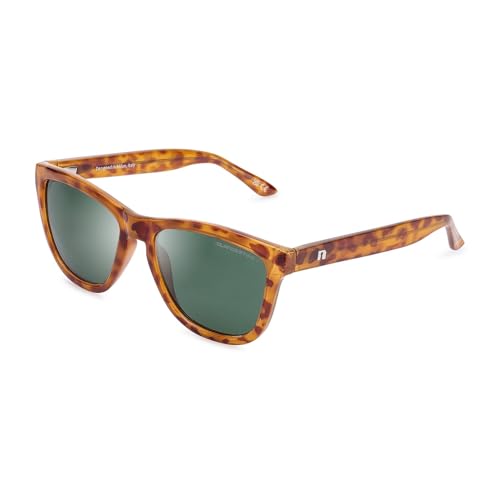 Clandestine - Gafas de Sol Unisex - Modelo Model - Color Caramel - Lentes Polarizados de Color Verde Oscuro con Filtro HD - Marco frontal TR90 - Protección UV 400-140 x 50 mm