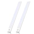 HoperBriwght Motion Sensor Under Cabinet Lights, 2 Pack Dimmable Magnetic Closet Lighting - Motion Sensor Light Indoor, Rechargeable Wireless Lights for Kitchen, Wardrobe, Stairs (12inches)