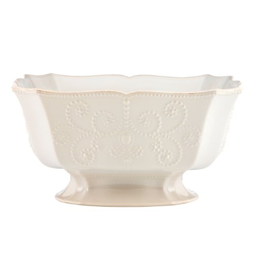 Lenox French Perle Footed Centerpiece Bowl, White - 830291