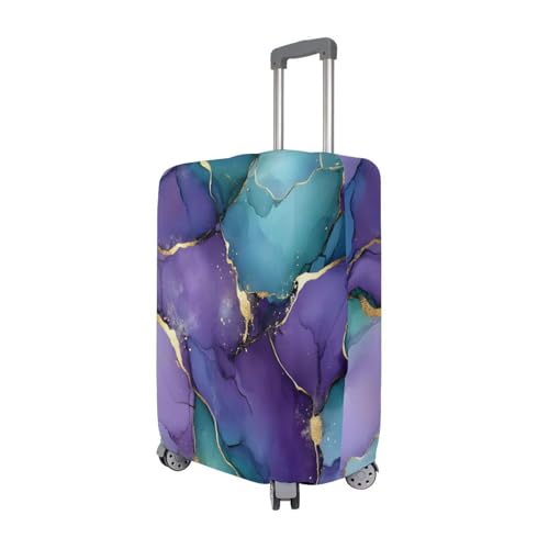 Joisal Marble Purple Gold Luggage Cover Protector Scratch-Resistant Luggage Identifiers for Suitcases Unique, Travel Accessories3