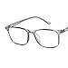 Unisex Glasses Frame Fashion Grey Rectangle Full Frame Decoration Prescription Glasses