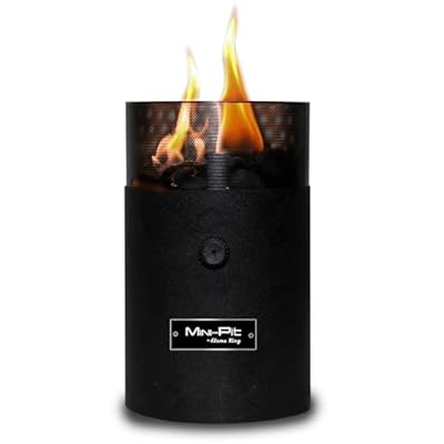Flame King Mini Tabletop Fire Pit, Dual Fuel Propane and Butane, Smokeless Odorless Flame, Portable Great for Outdoor