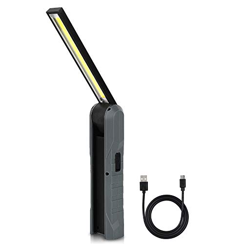 Lámpara de trabajo LED para coche, herramienta de lámpara de trabajo LED plegable y portátil para equipo de mantenimiento de automóviles (Gray)