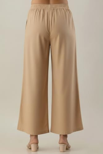 Image of Moirai Super Soft Viscose Rayon Palazzo Pants for Women Relaxed & Regular Fit Solid Palazzo for Women & Girls Casual Ethnic Wear