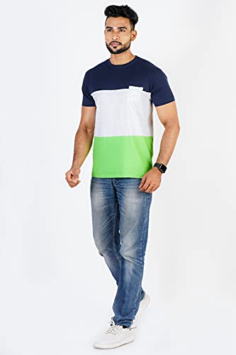 Image of Men's Cotton Graphics Printed Tshirt(Respect Beard Half-$P;)